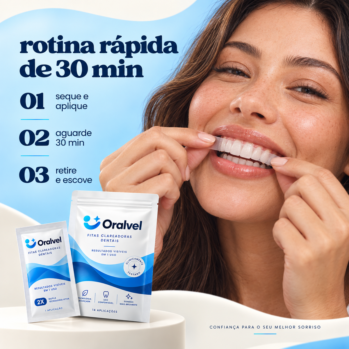 OralVel © Fitas de Clareamento Dental